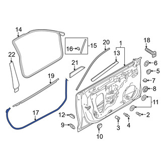 Audi OE - Rear Outer Door Seal