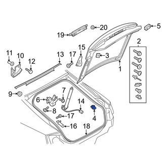 Audi OE - Rear Liftgate Stop Bumper