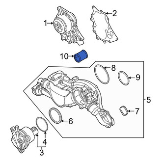 Audi OE - Engine Coolant Pipe
