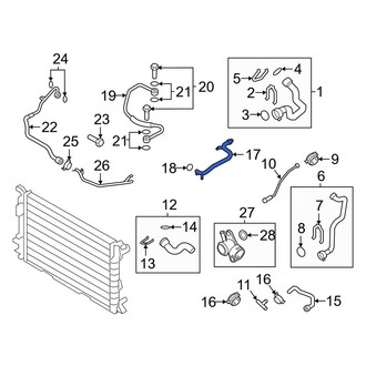 Audi OE - Engine Coolant Pipe