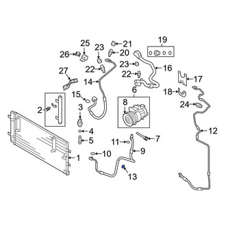 Audi OE - Upper A/C Refrigerant Line O-Ring