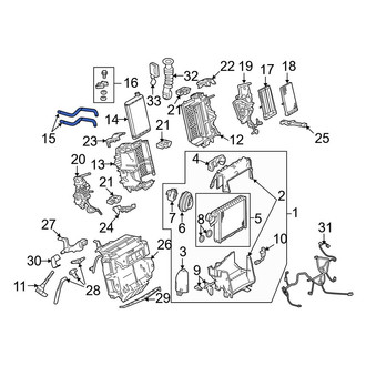 Audi OE - HVAC Heater Hose