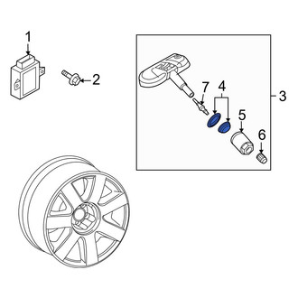 Audi OE - Tire Pressure Monitoring System (TPMS) Sensor Service Kit