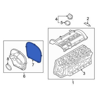 Audi OE - Engine Timing Cover Gasket