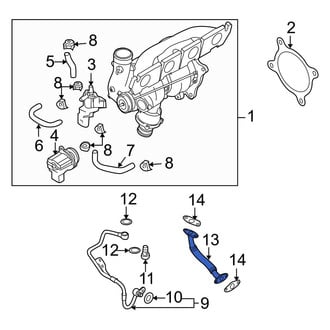 Audi OE - Turbocharger Oil Line