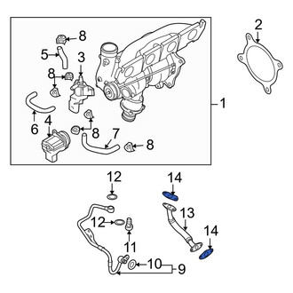 Audi OE - Turbocharger Oil Line Gasket