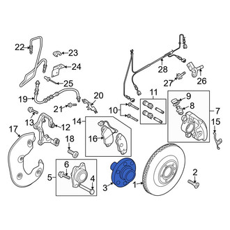 Audi OE - Rear Wheel Hub