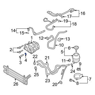 Audi OE - Power Steering Pump Shaft Seal