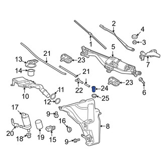 Audi OE - Washer Fluid Reservoir Mounting Grommet