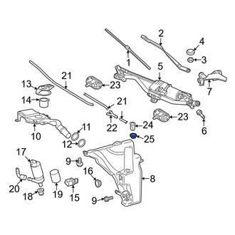 Audi OE - Washer Fluid Reservoir Mounting Grommet
