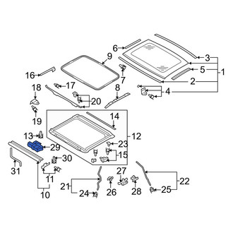 Audi OE - Sunroof Motor
