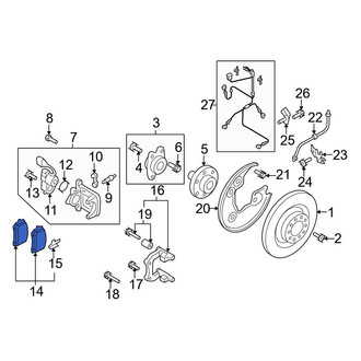 Audi OE - Rear Disc Brake Pad Set