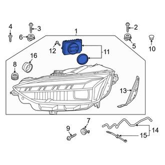 Audi OE - Front Headlight Control Module