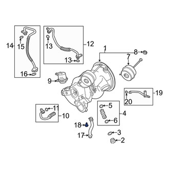 Audi OE - Turbocharger Oil Line Bracket
