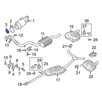 Audi OE - Exhaust Pipe Flange Gasket