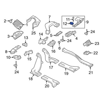 Audi OE - Front HVAC Air Inlet Door Actuator