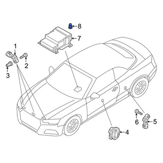 Audi OE - Back Glass Nut