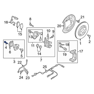 Audi OE - Wheel Bearing Bolt