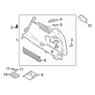 Audi OE - Lower Liftgate Trim Panel Clip