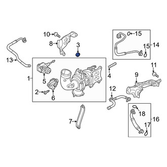 Audi OE - Turbocharger Nut