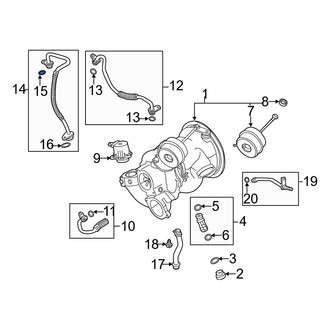 Audi OE - Upper Turbocharger Oil Line O-Ring