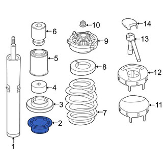 Audi OE - Lower Coil Spring Insulator