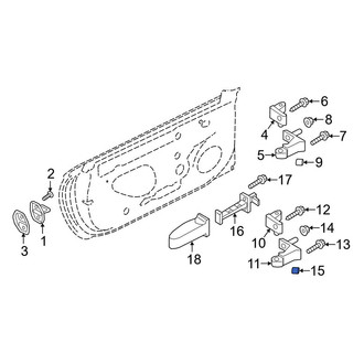 Audi OE - Upper Door Hinge Cap