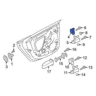 Audi OE - Rear Right Upper Outer Door Hinge