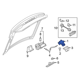 Audi OE - Rear Liftgate Latch
