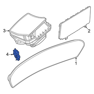 Audi OE - Left Heads Up Display Assembly Bracket