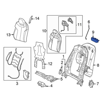 Audi OE - Front Right Lower Temperature Controlled Seat Blower Motor