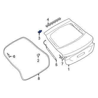 Audi OE - Rear Liftgate Hinge