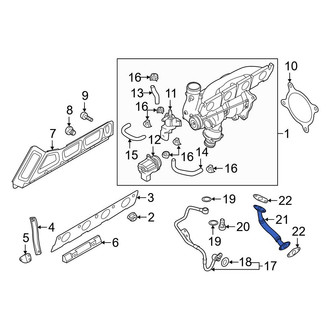 Audi OE - Turbocharger Oil Line