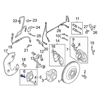 Audi OE - Wheel Bearing Bolt