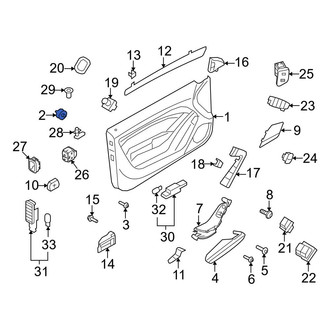 Audi OE - Quarter Panel Trim Panel Clip