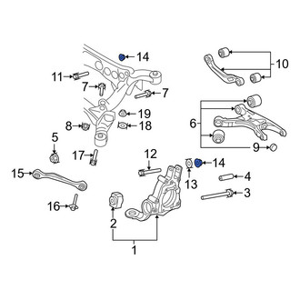 Audi OE - Suspension Control Arm Nut