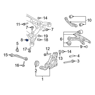 Audi OE - Suspension Control Arm Nut