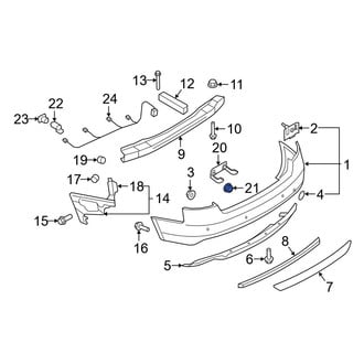 Audi OE - Floor Pan Splash Shield Nut