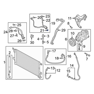 Audi OE - Rear Lower A/C Refrigerant Line O-Ring