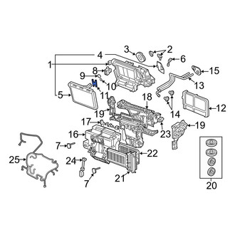 Audi OE - A/C Evaporator Core Bracket