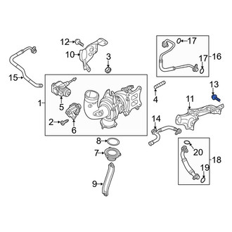 Audi OE - Turbocharger Coolant Line