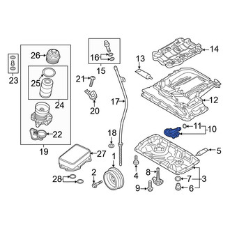 Audi OE - Engine Oil Pump Pickup Tube and Screen