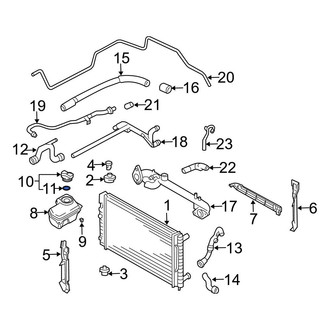 Audi OE - Engine Coolant Reservoir Cap Seal