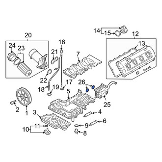 Audi OE - Engine Oil Cooler Seal