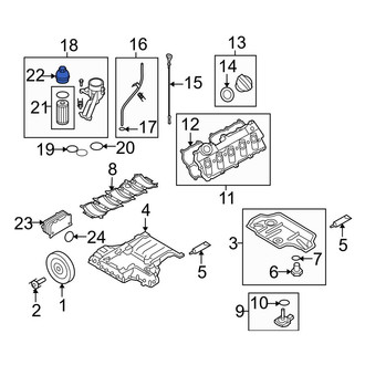 Audi OE - Engine Oil Filter Housing Cover