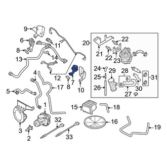 Audi OE - Left Secondary Air Injection Control Valve