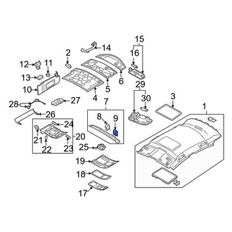 Audi OE - Left Trunk Trim Panel Clip