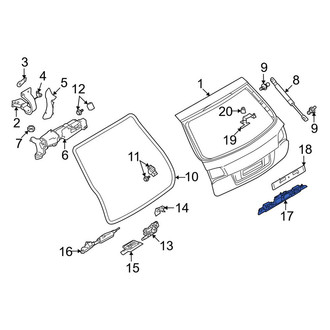 Audi OE - Rear Left License Plate Light Assembly