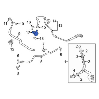 Audi OE - HVAC Heater Hose Seal