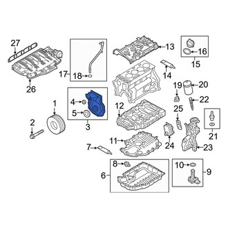 Audi OE - Lower Engine Timing Cover